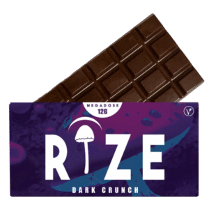 Rize Dark Crunch Mushroom Chocolate Bar 12g