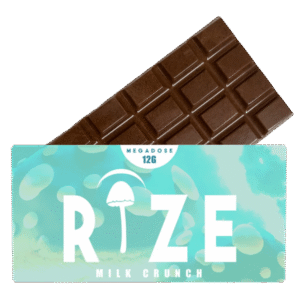Rize | Milk Crunch Mushroom Chocolate Bar | Megasdose 12g Bar