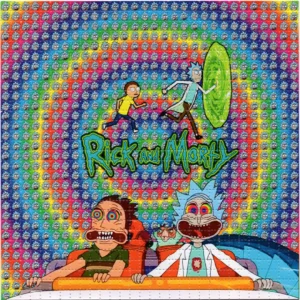 Rick & Morty Get Schwifty LSD Blotter Sheets